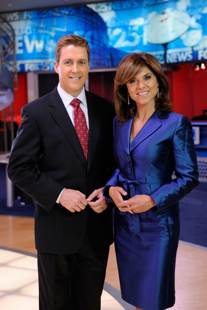 On the Set With Fox 25 Mark and Maria