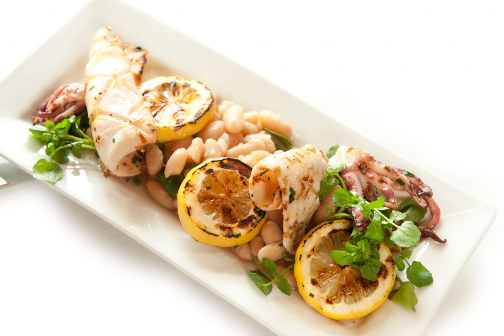 Grilled Calamari at Enzo Restaurant Newburyport MA