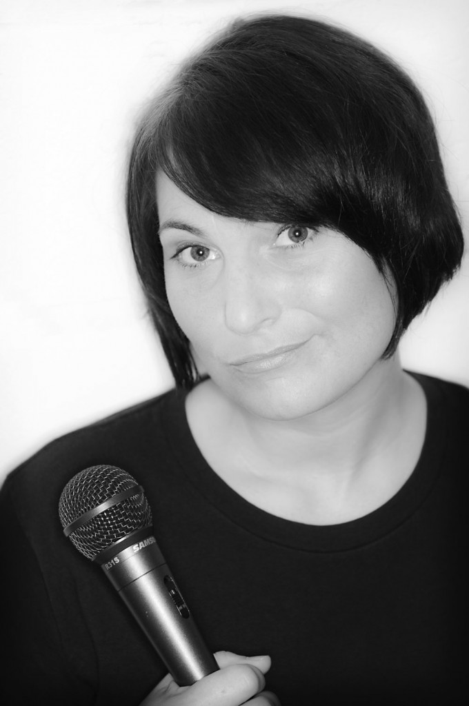 Comedian Ellen Moschetto in the Studio