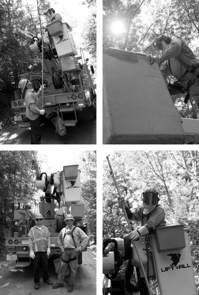 Clean-up and repair with PSNH after Irene