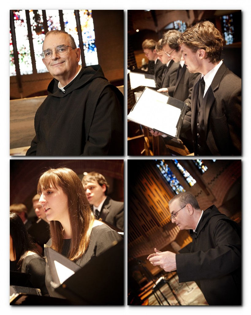 Fr. Bede and the St. Anselm Choir