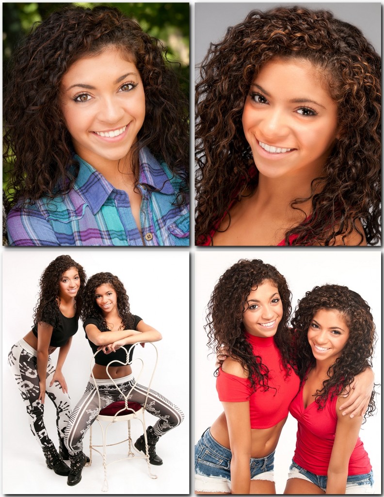 Serena and Savana Jumping on the Set