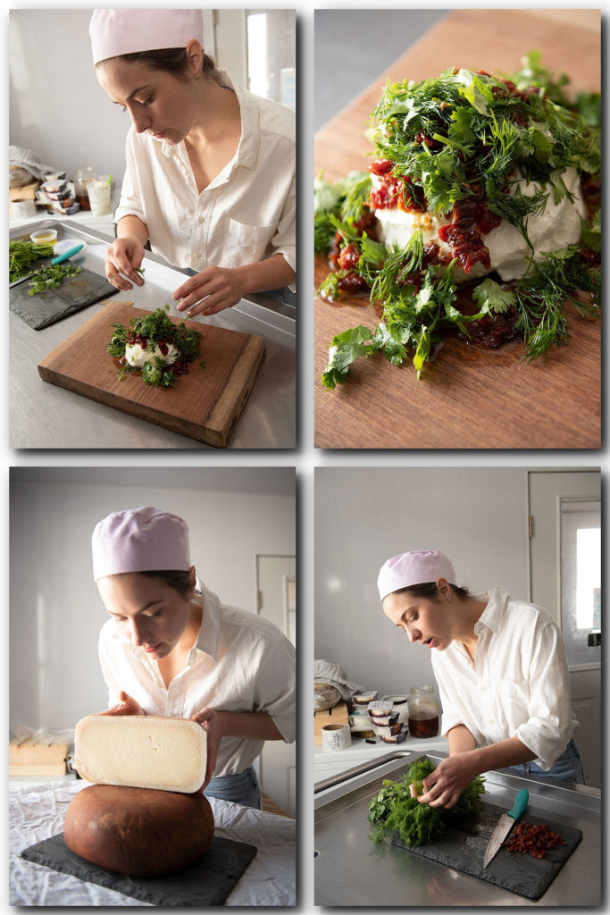 Fresh Herbed Chevre with more views at Dancing Goats Dairy