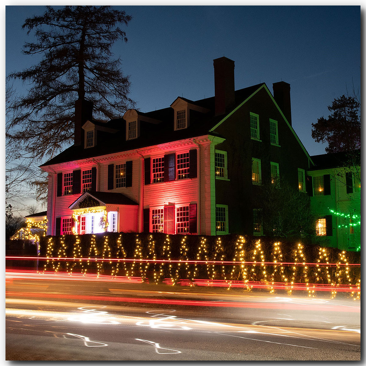 Christmas Lights at the Stevens Coolidge Place